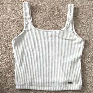 Hollister white tank top